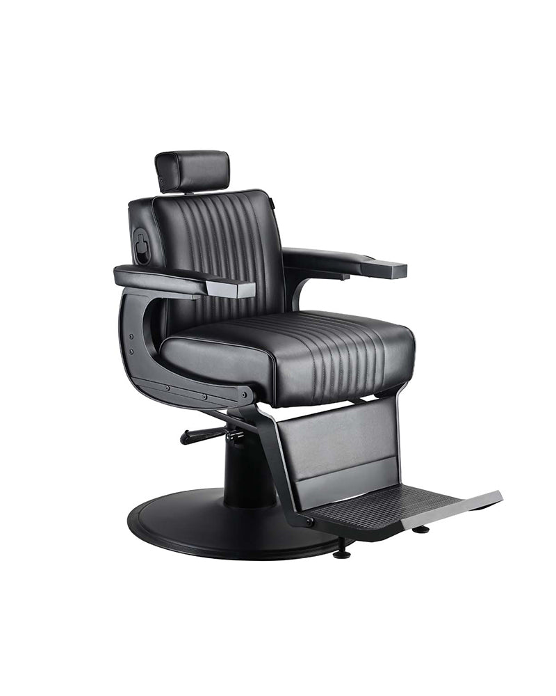 Bat man - Fauteuil barbier noir - Structure noir mat